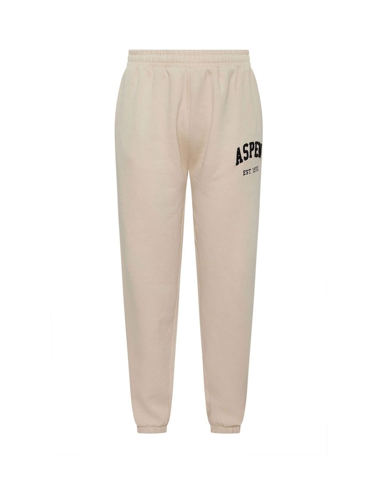 Yours Curve Natural Appliqué Cuffed Joggers - Image 6 of 6