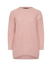 Yours Curve Pink Essential Jumper - Image 5 of 5