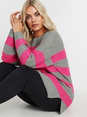 Yours Curve Black Drop Shoulder Jumper 2 Pack - Image 5 of 8