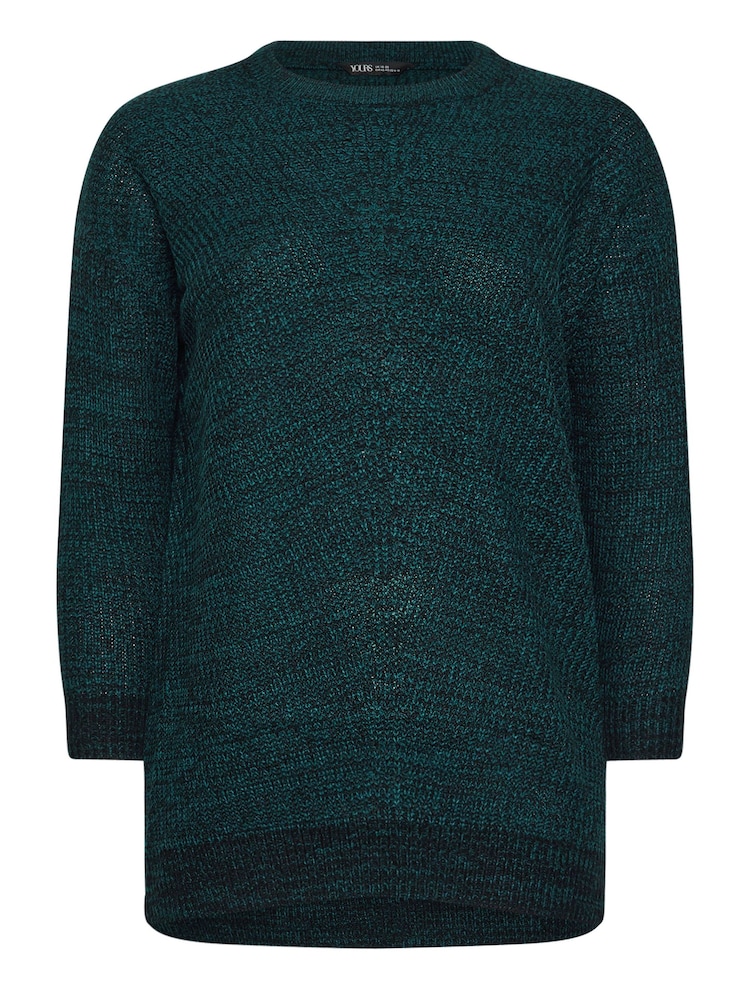 Yours Curve Green Essential Jumper - Image 5 of 5