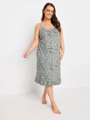 Yours Curve Grey Animal Print Chemise - Image 2 of 4