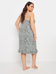 Yours Curve Grey Animal Print Chemise - Image 3 of 4