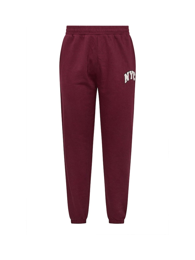 Yours Curve Red Appliqué Cuffed Joggers - Image 5 of 5
