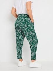 Yours Curve Green Double Pleated Joggers - Image 3 of 5