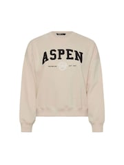 Yours Curve Natural Appliqué Apsen Crew Neck Jumper - Image 6 of 6