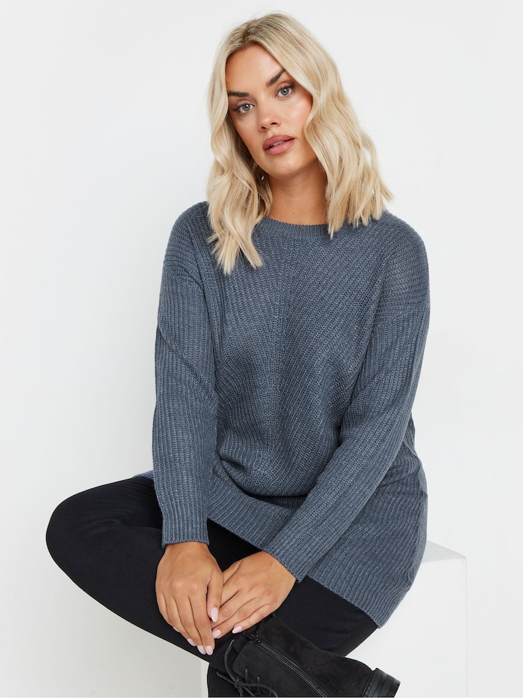 Yours Curve Black Essential Jumpers 2 Pack - Image 2 of 8