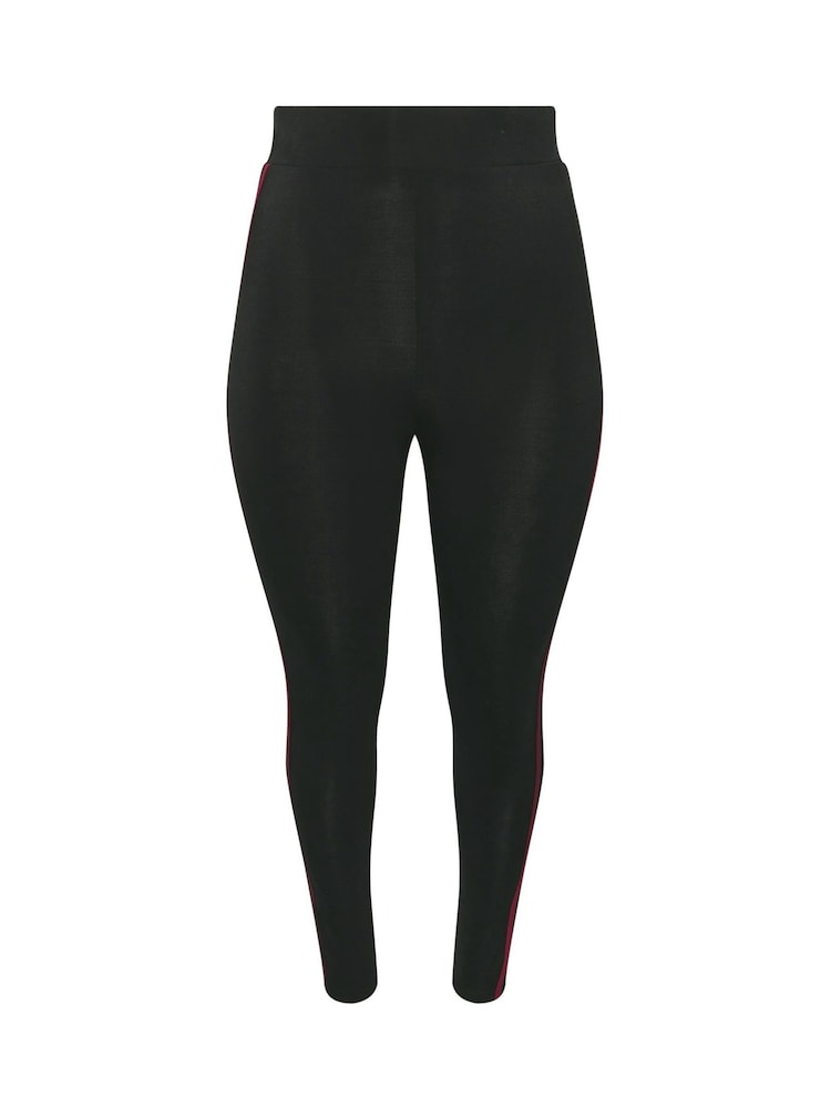 Yours Curve Black Side Stripe Active Leggings - Image 5 of 5