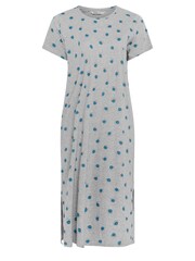 Yours Curve Blue Shells Midaxi Nightdress 2 Pack - Image 8 of 8
