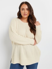 Yours Curve Natural Drop Shoulder Jumper - Image 2 of 6