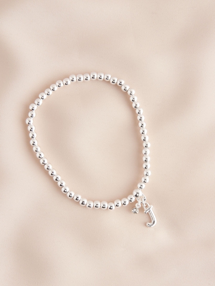 Nuanță argintie - Initial Mulați/Elastici Bracelet - Image 10 of 20