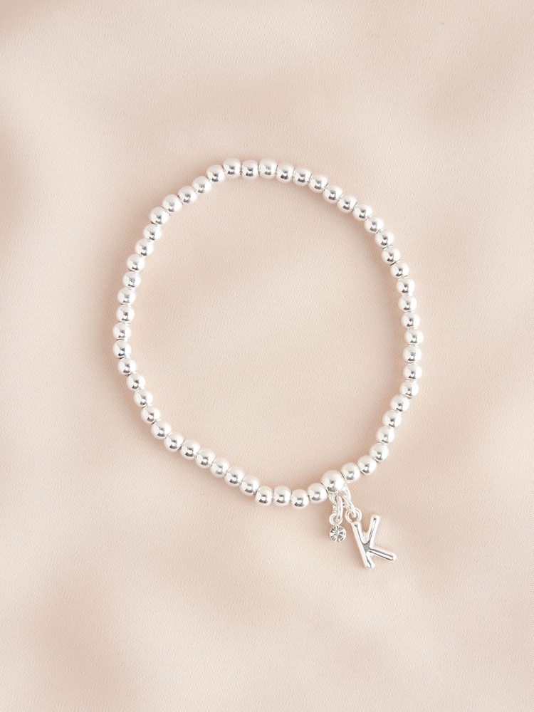 Nuanță argintie - Initial Mulați/Elastici Bracelet - Image 11 of 20