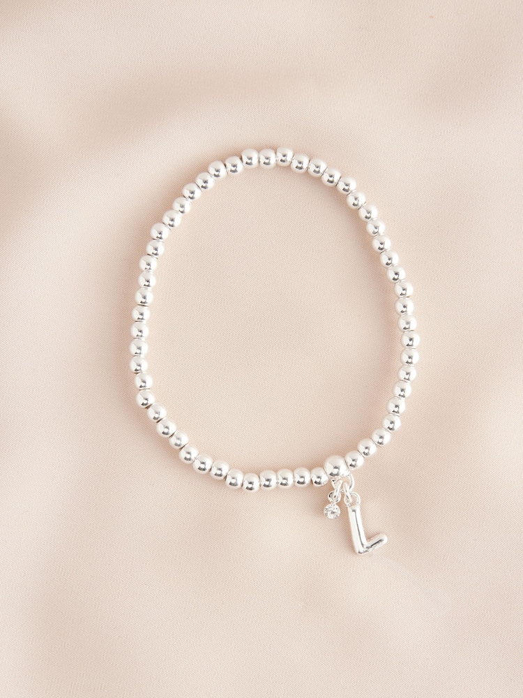 Nuanță argintie - Initial Mulați/Elastici Bracelet - Image 12 of 20