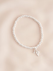 Silver Tone Initial Stretch Bracelet - Image 16 of 20