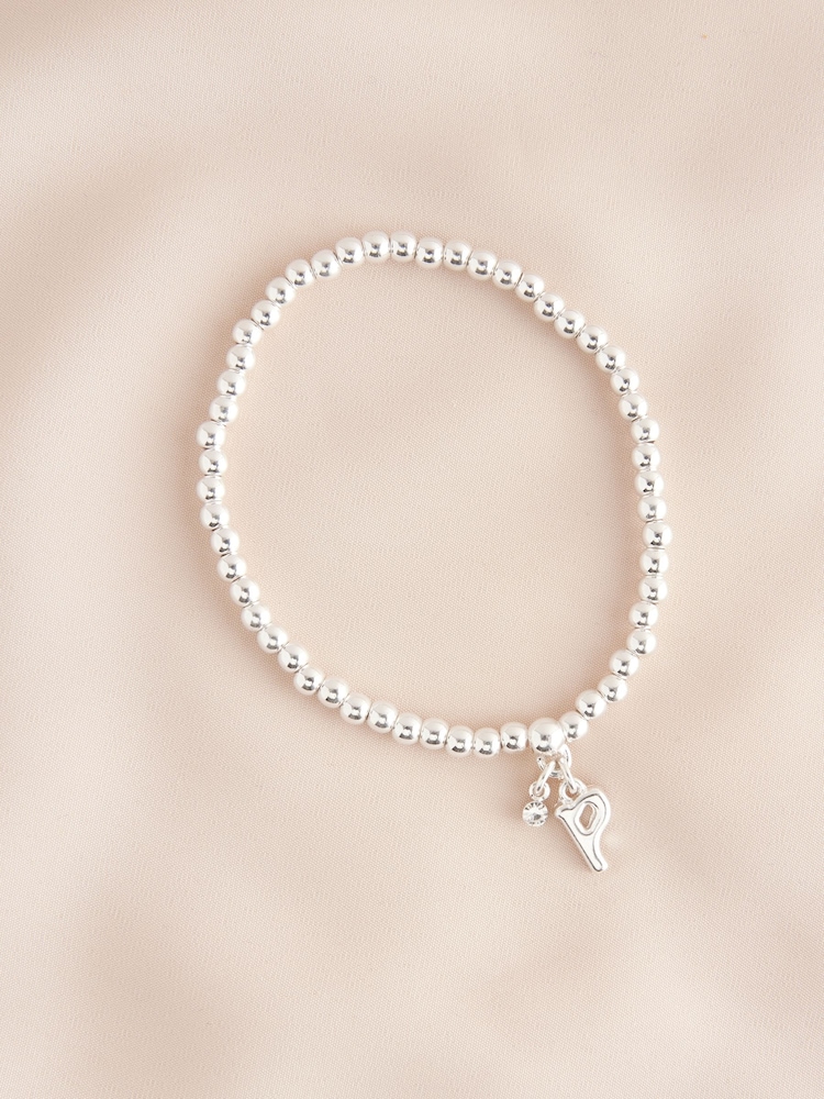 Nuanță argintie - Initial Mulați/Elastici Bracelet - Image 16 of 20