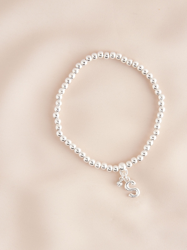 Nuanță argintie - Initial Mulați/Elastici Bracelet - Image 18 of 20