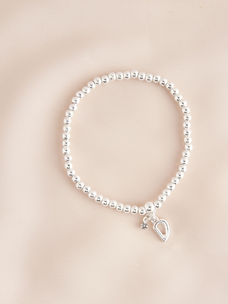 Nuanță argintie - Initial Mulați/Elastici Bracelet - Image 4 of 20