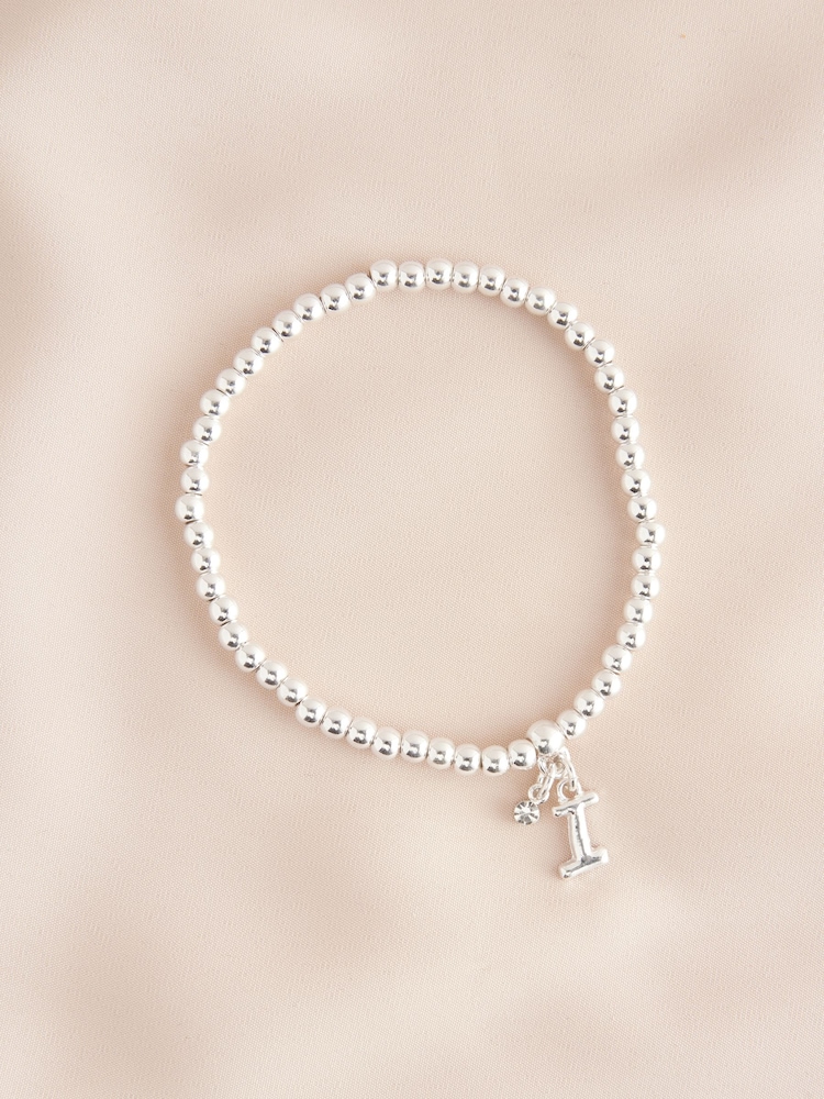 Nuanță argintie - Initial Mulați/Elastici Bracelet - Image 9 of 20