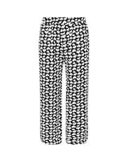 Yours Curve Black Stuctrured Wide Leg Trousers - Image 5 of 5