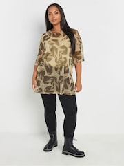 Yours Curve Natural Oversized Mesh Top - Image 1 of 6