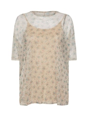 Yours Curve White Oversized Mesh Top - Image 5 of 5