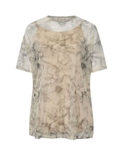 رداء علوي شبكي تلبيس واسع من Yours Curve - صورة 5 من 5