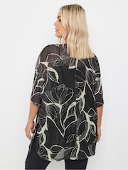 Yours Curve Limited Oversize-Top aus Netzstoff - Bild 3 von 5