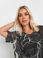 Yours Curve Limited Oversize-Top aus Netzstoff - Bild 4 von 5