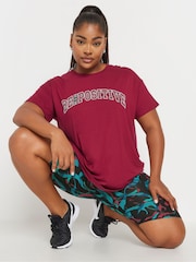 Pantalones cortos deportivos con diseño de remolinos de Yours Curve - Imagen 1 de 5