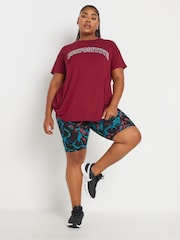 Pantalones cortos deportivos con diseño de remolinos de Yours Curve - Imagen 3 de 5