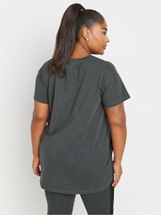 Yours Curve Grey Be Yourself Active Top - Image 2 of 4