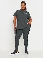 Yours Curve Grey Be Yourself Active Top - Image 3 of 4