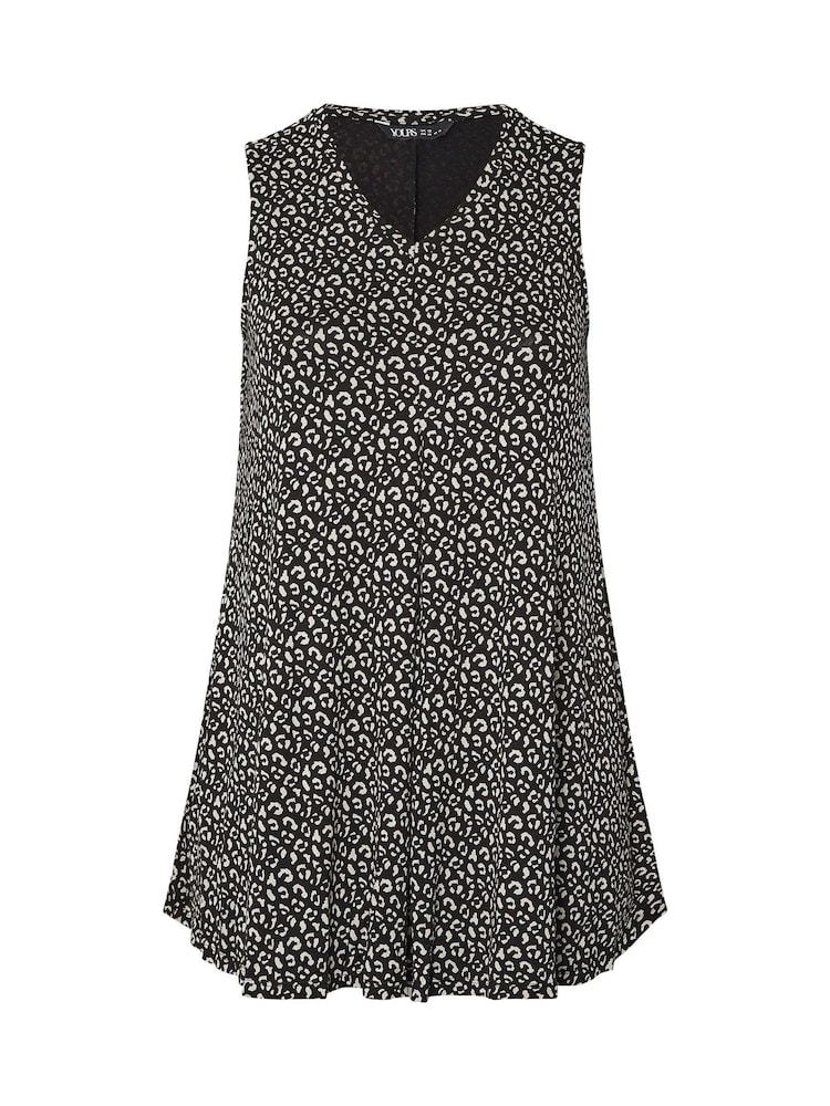 Yours Curve Black Swing Vest Top - Image 6 of 6