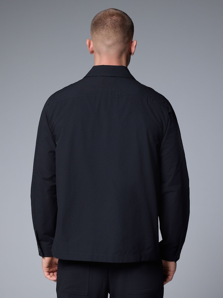 Black Lightweight Stretch Shacket - Image 3 of 9