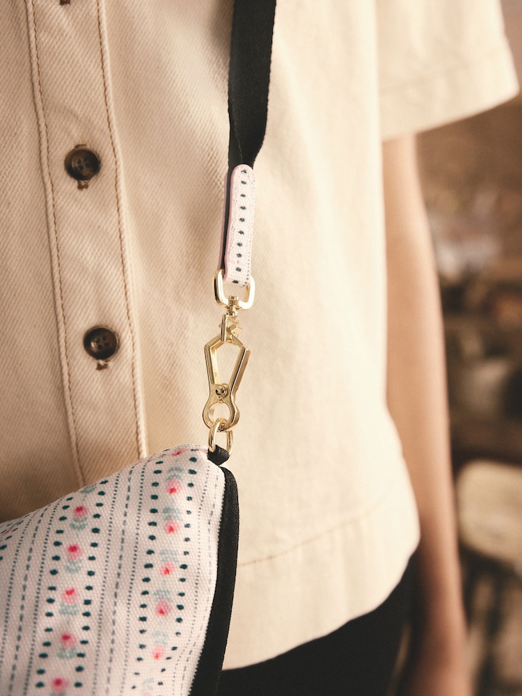 Cath Kidston Rose Stripe Trapezium Cross Body Bag - Image 2 of 8