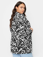 Yours Curve Black Scuba Blazer - Image 3 of 5