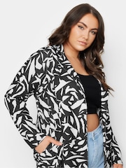 Yours Curve Black Scuba Blazer - Image 4 of 5