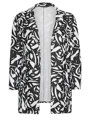 Yours Curve Black Scuba Blazer - Image 5 of 5