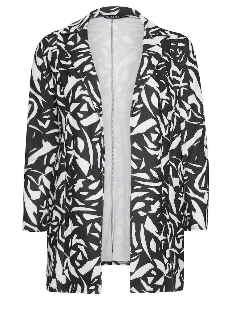 Yours Curve Black Scuba Blazer - Image 5 of 5