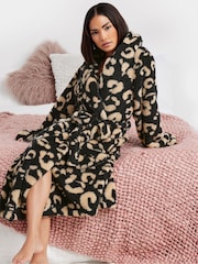 Long Tall Sally Black Fitted  Robe - Image 1 of 5
