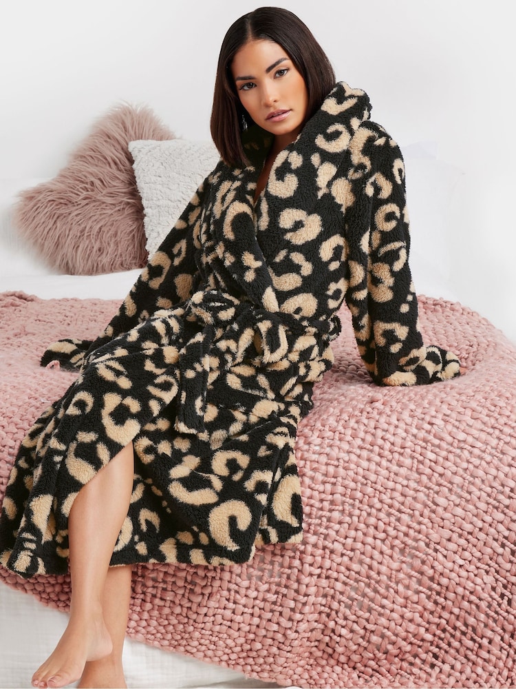 Long Tall Sally Black Fitted  Robe - Image 1 of 5