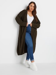 Yours Curve Brown Chocolate Maxi Cardigan - Image 2 of 5
