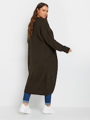 Yours Curve Brown Chocolate Maxi Cardigan - Image 3 of 5