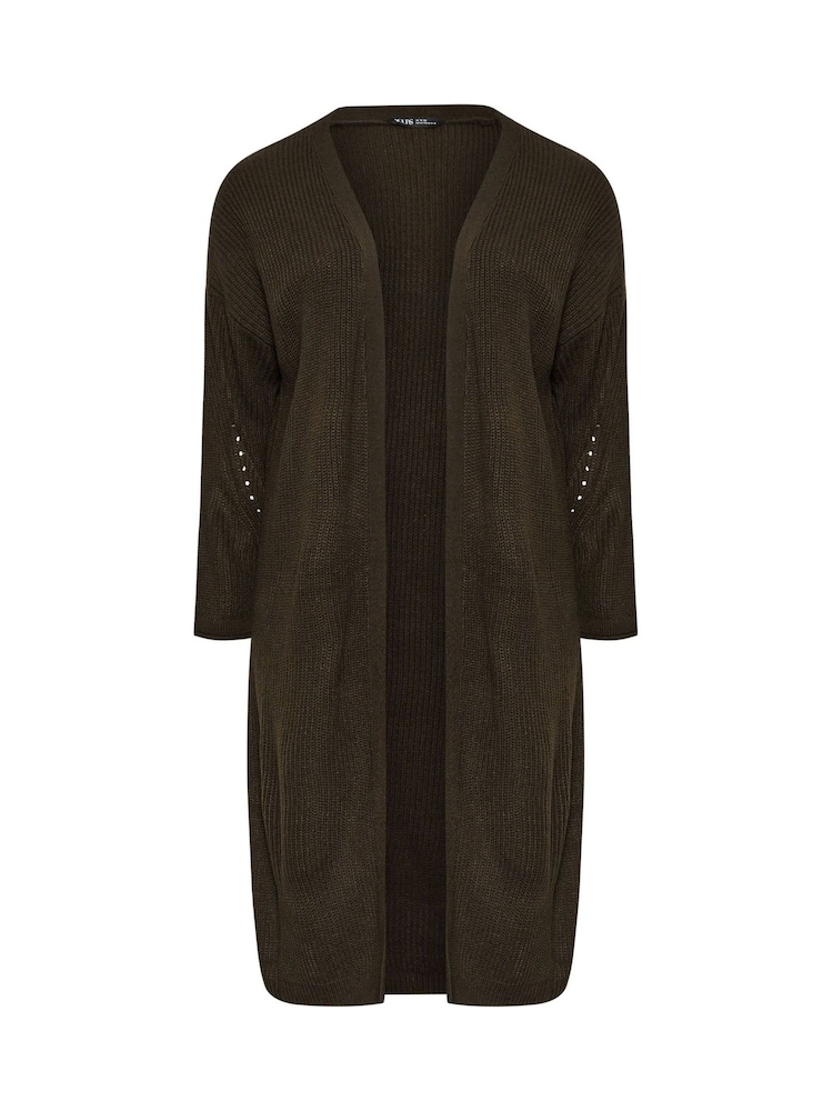 Yours Curve Brown Chocolate Maxi Cardigan - Image 5 of 5