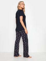 Long Tall Sally Light Blue Bow Print 100% Cotton Pyjamas Set - Image 3 of 5