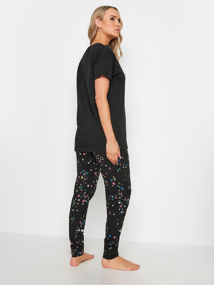 طقم بيجامات قطن 100% بنقشة نجوم ومطبوع عليها شعار "All You Need Is Love" من Long Tall Sally - صورة 2 من 5
