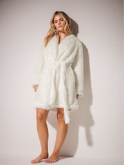 PixieGirl Petite Shawl Collar Metallic Robe - Imagen 3 de 6