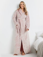 Long Tall Sally Pink Clipped Shawl Robe - Image 1 of 5