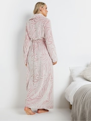 Long Tall Sally Pink Clipped Shawl Robe - Image 3 of 5