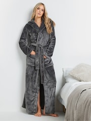 Gris - Long Tall Sally Hooded Maxi Robe - Imagen 5 de 9