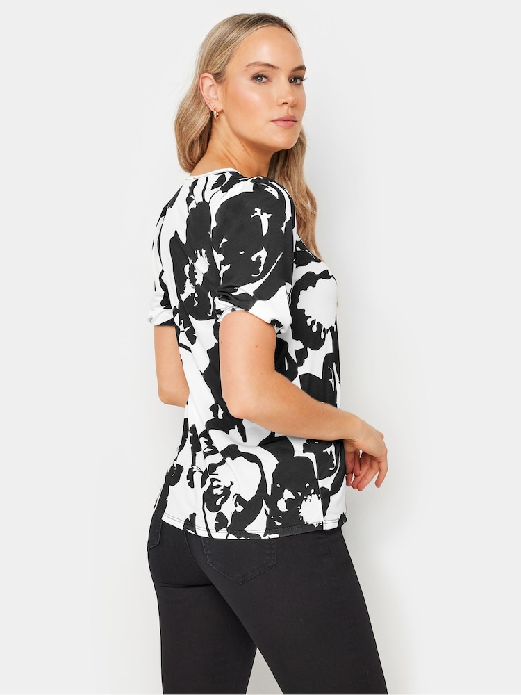 Top monocromático con estampado floral de Long Tall Sally - Imagen 2 de 5
